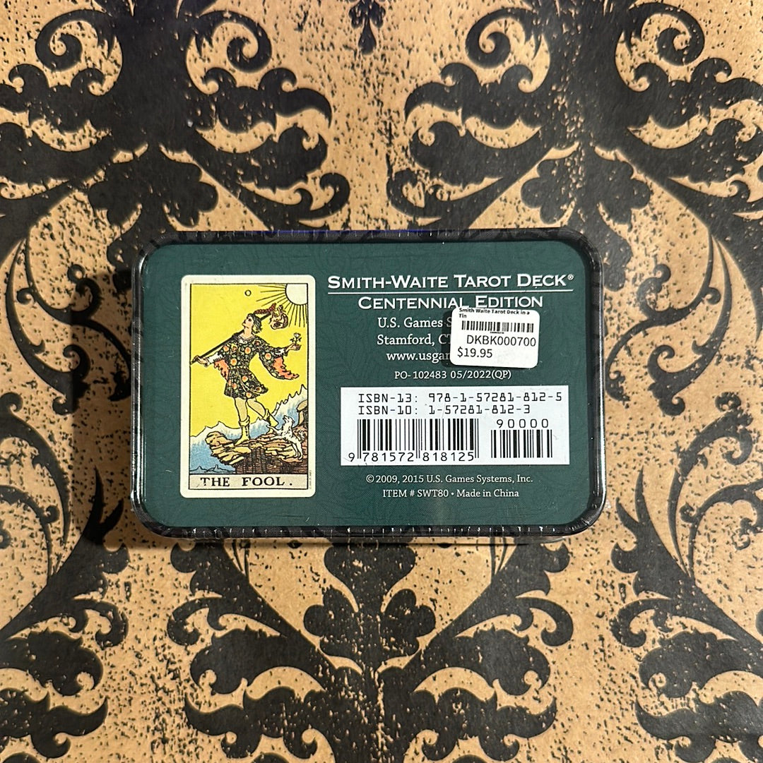 Smith Waite Tarot Deck in a Tin