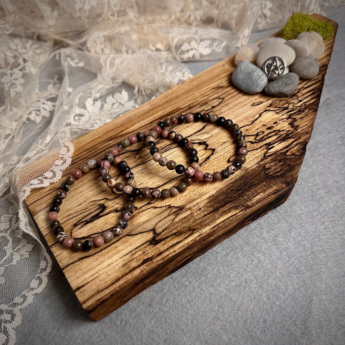 Rhodonite Stretch Bracelet