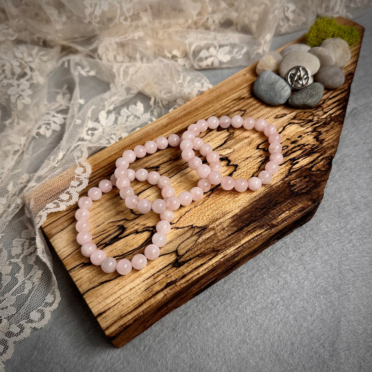 Rose Quartz Stretch Bracelet