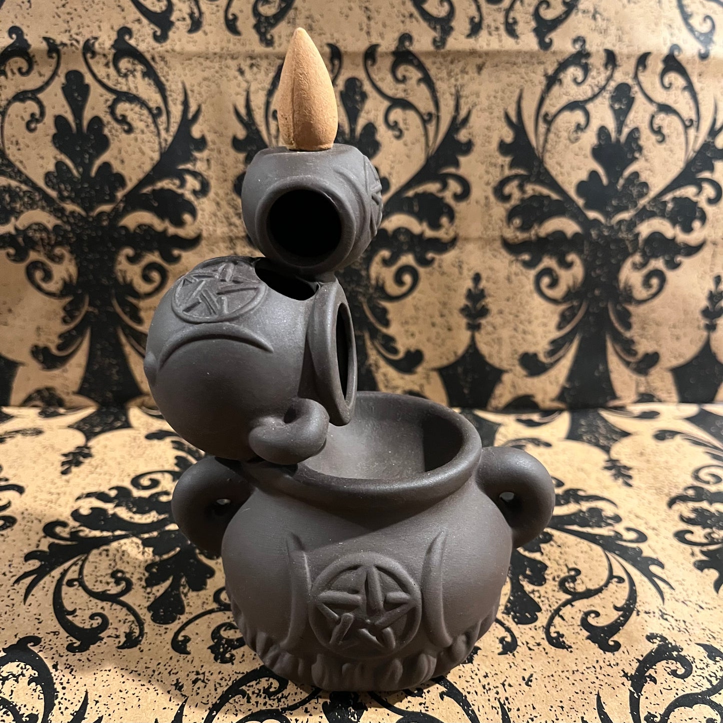 Triple Cauldron Backflow Burner