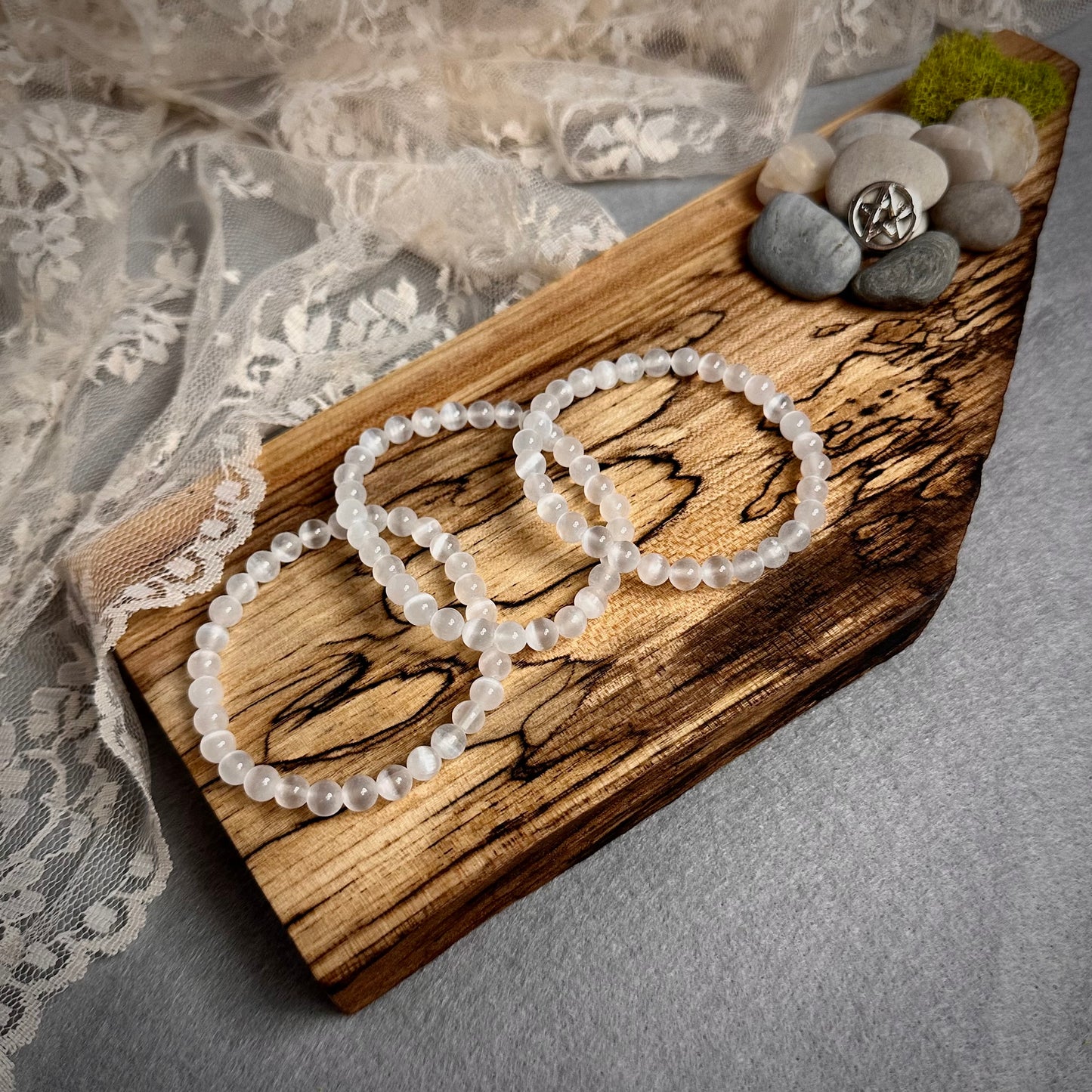 Selenite Stretch Bracelet