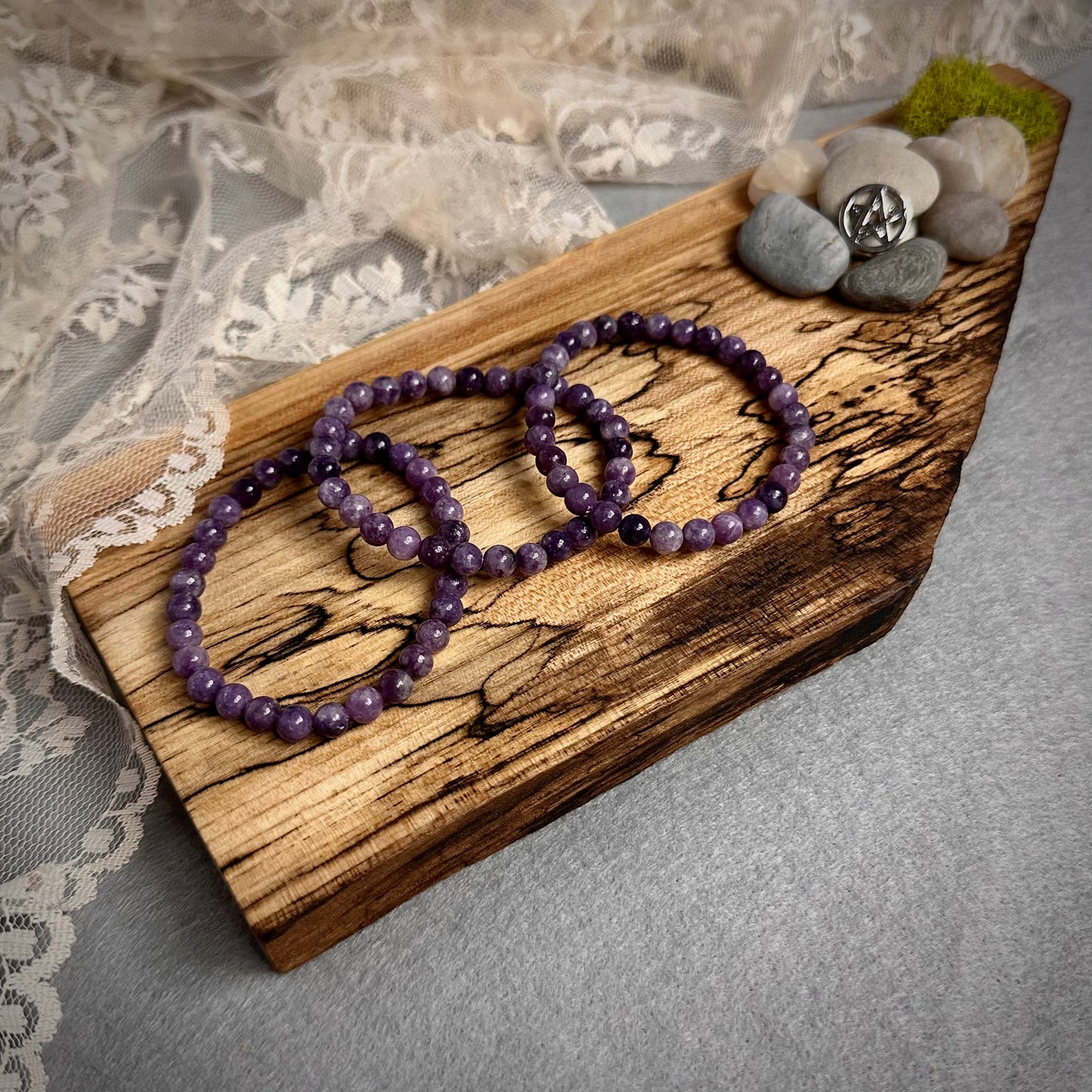 Lepidolite Stretch Bracelet