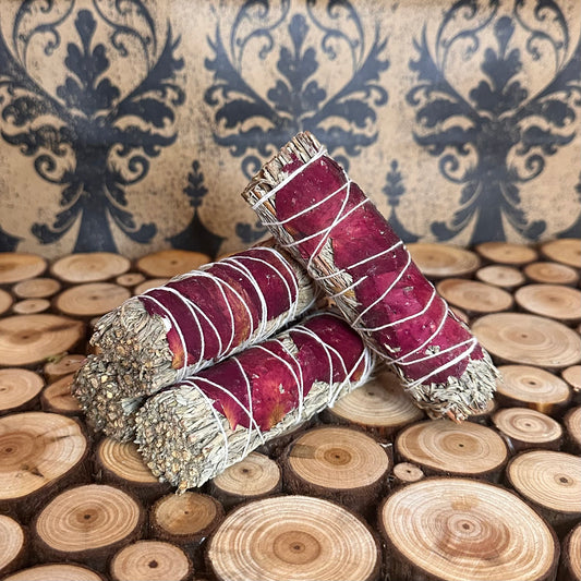 Blue Sage & Red Rose Bundle