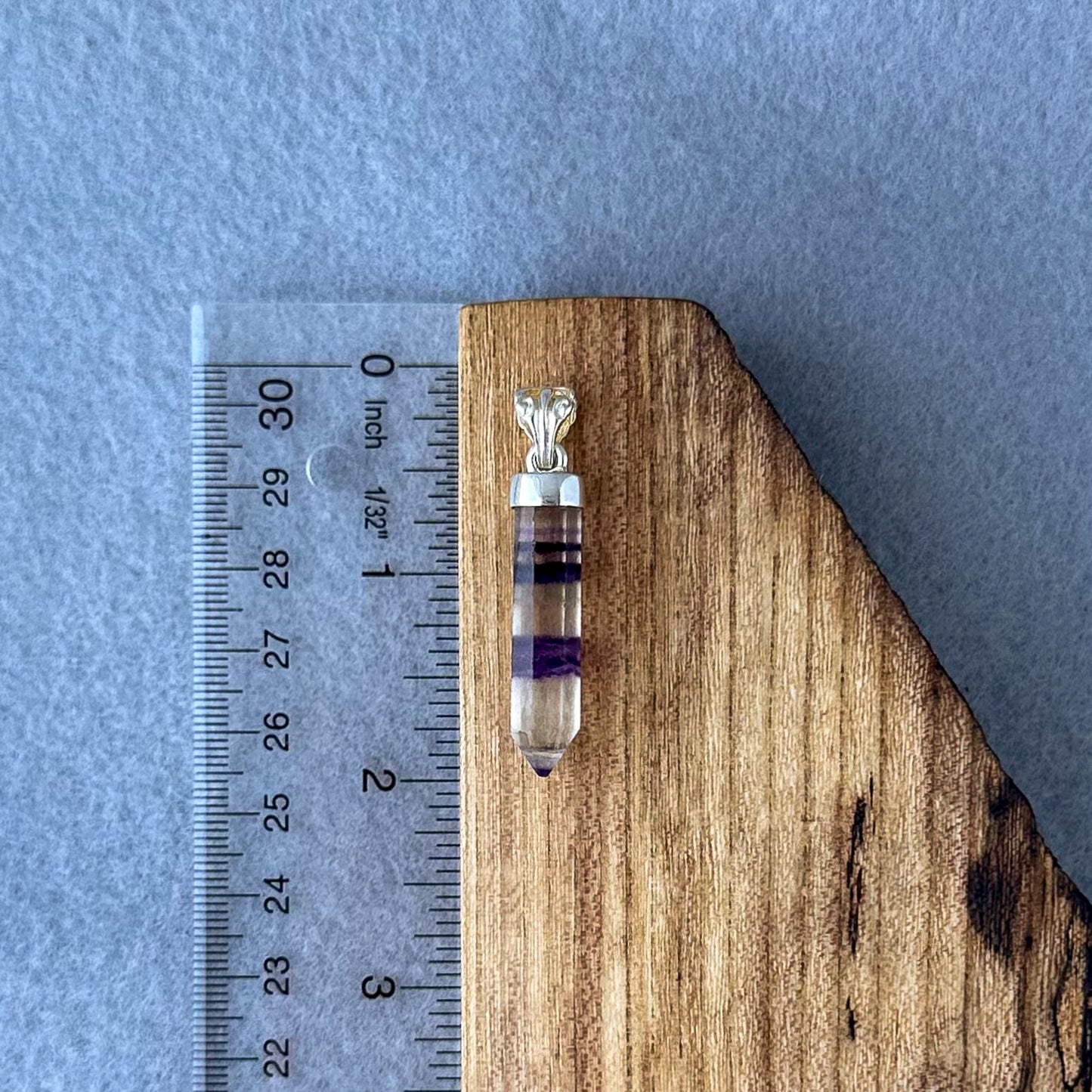 Rainbow Fluorite Point Pendant