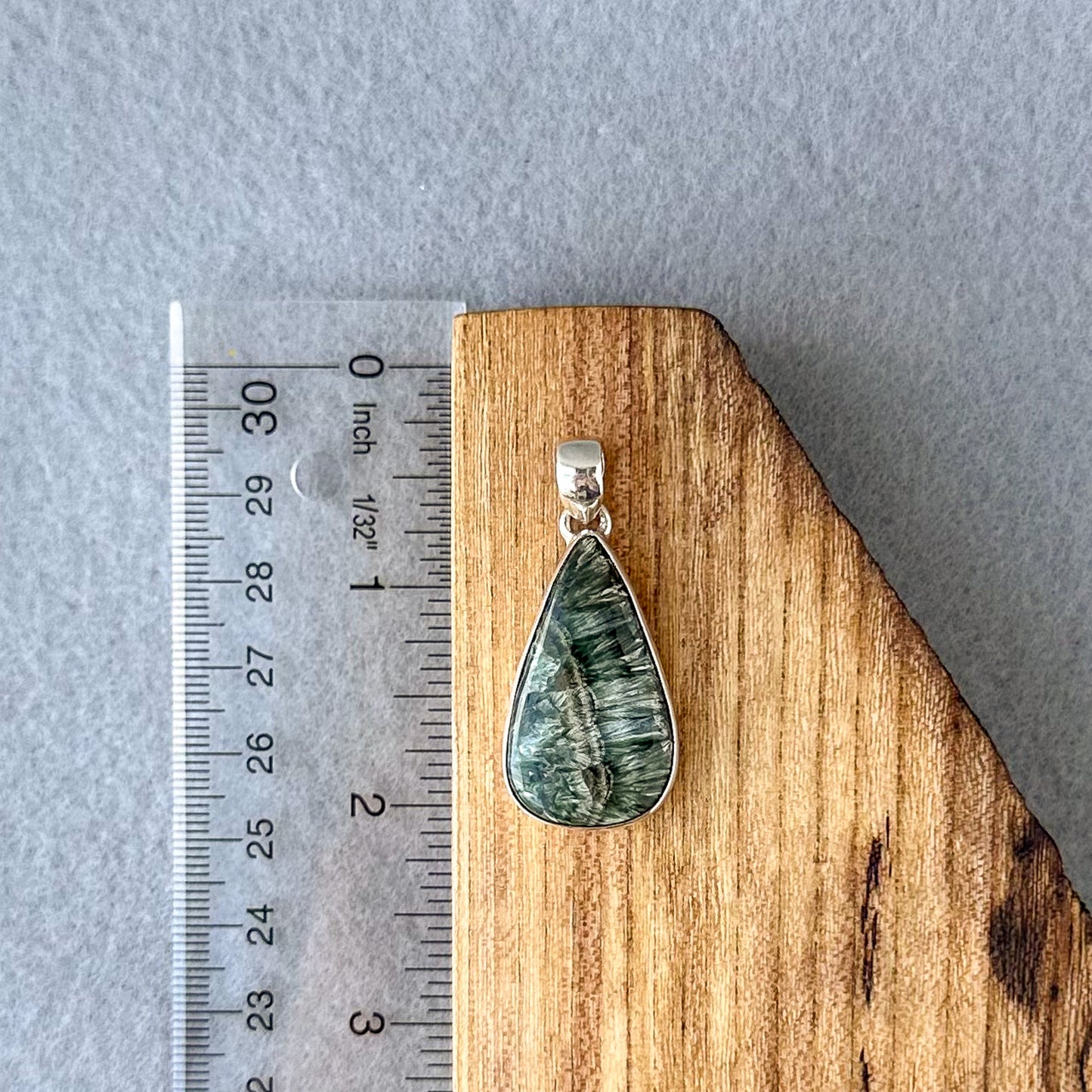 Seraphinite Teardrop Pendant