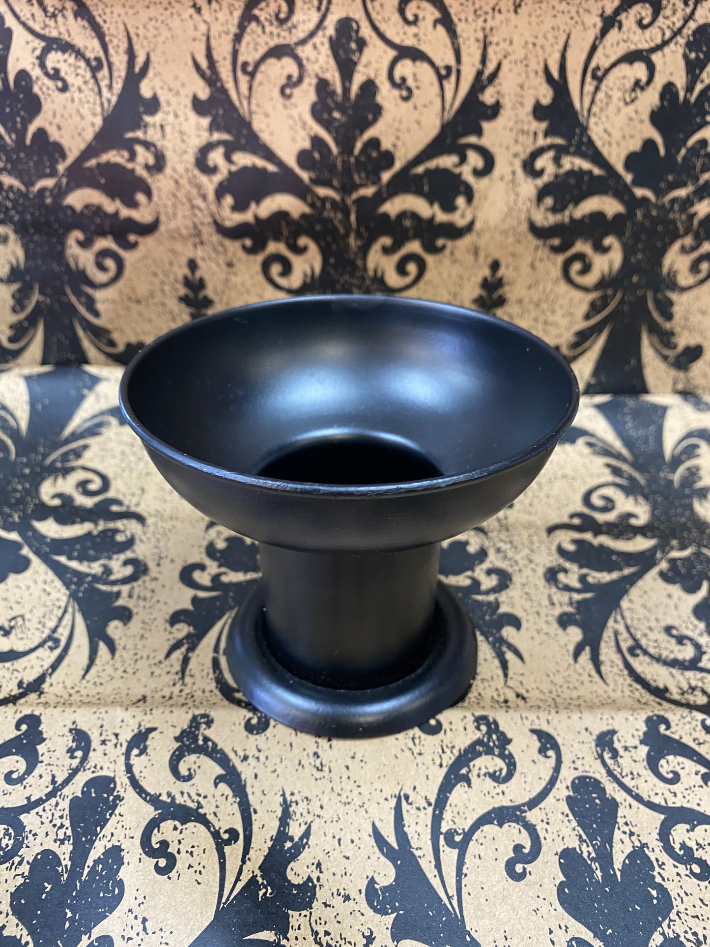 Black Pillar Candle Holder