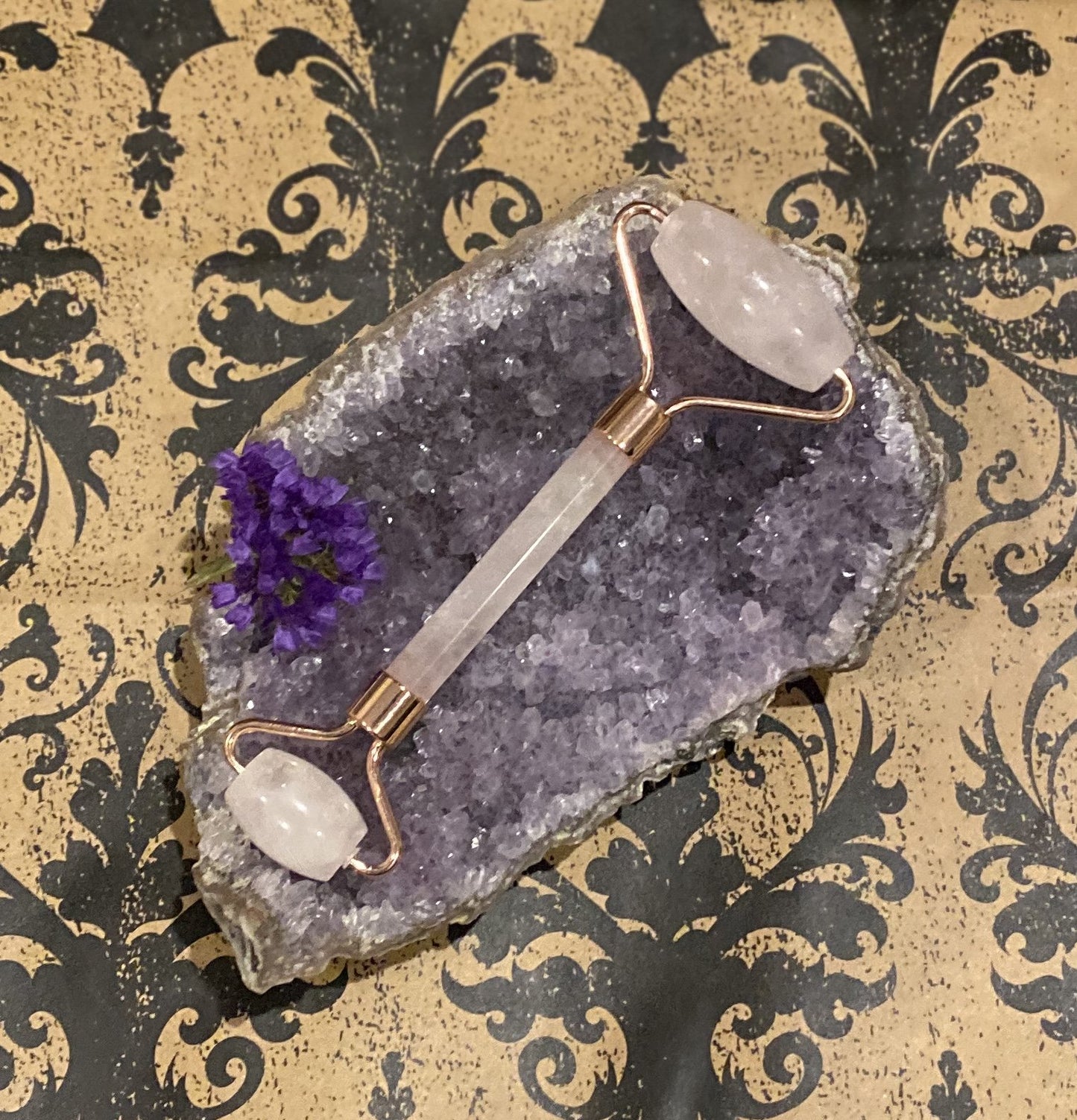 Facial Roller Rose Quartz