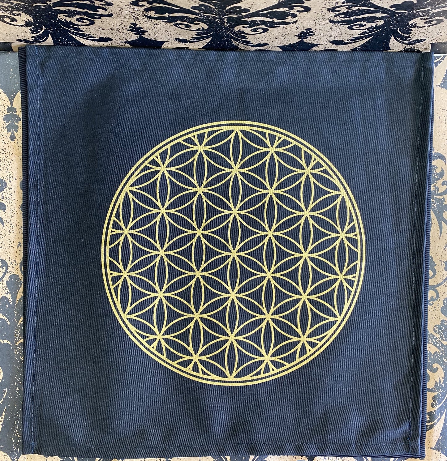 Crystal Grid Fabric Flower of Life