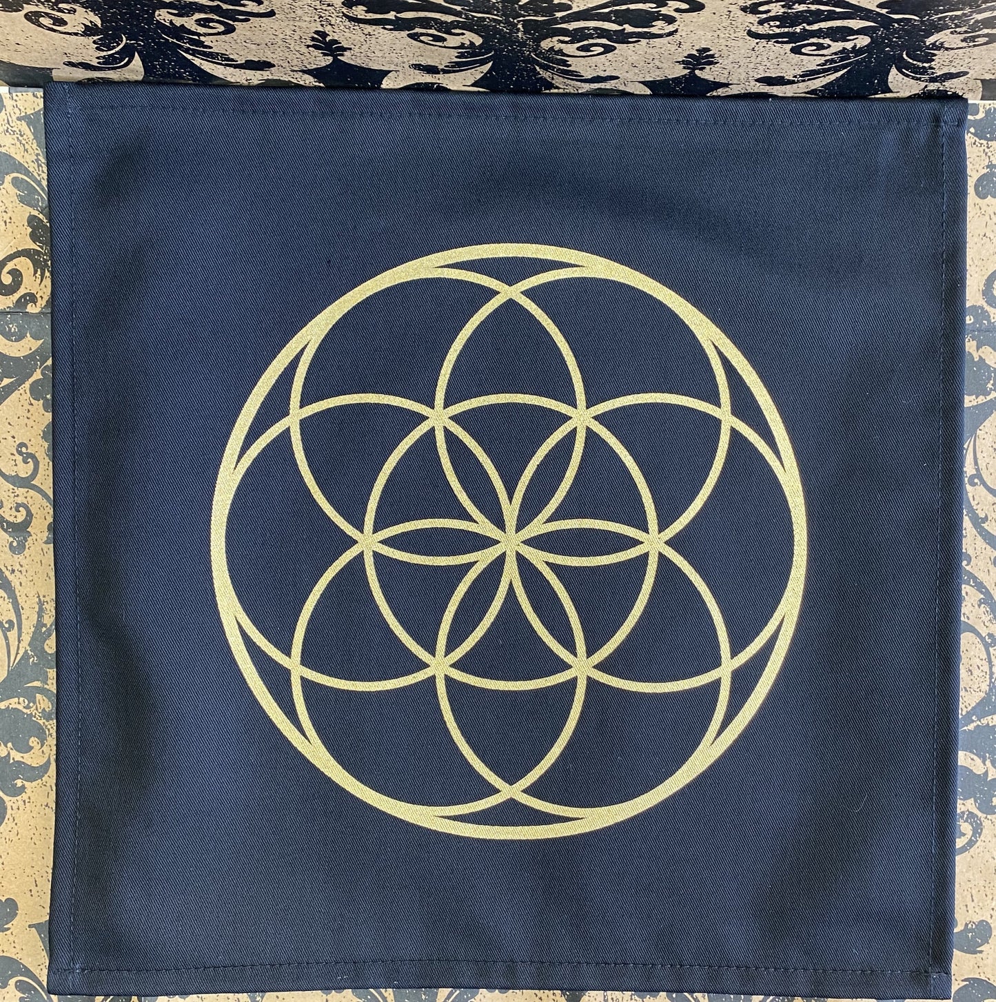 Crystal Grid Fabric Seed of Life