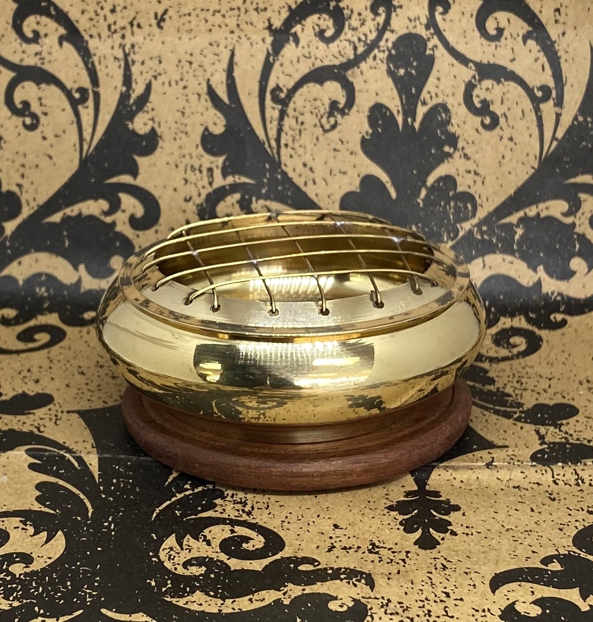 Screen Incense Burner Small Brass