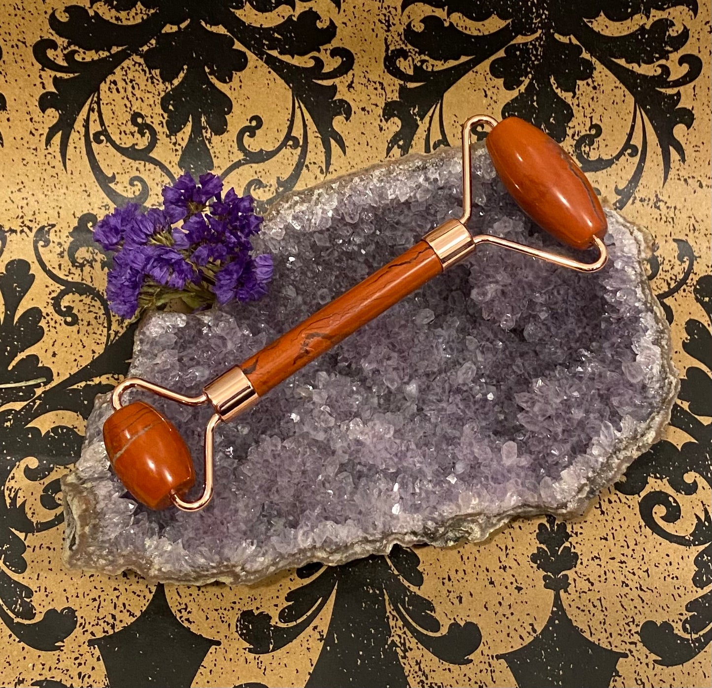 Facial Roller Red Jasper