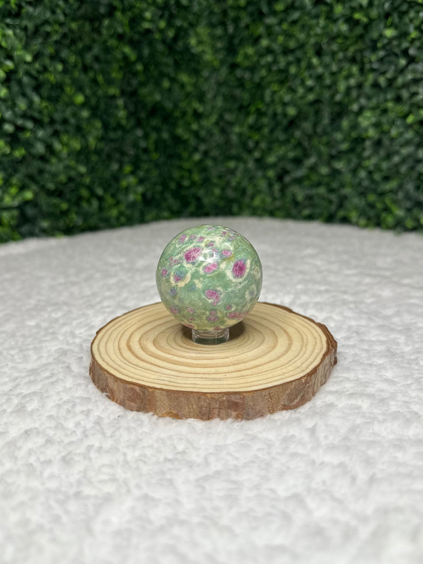 Ruby in Fuchsite Sphere