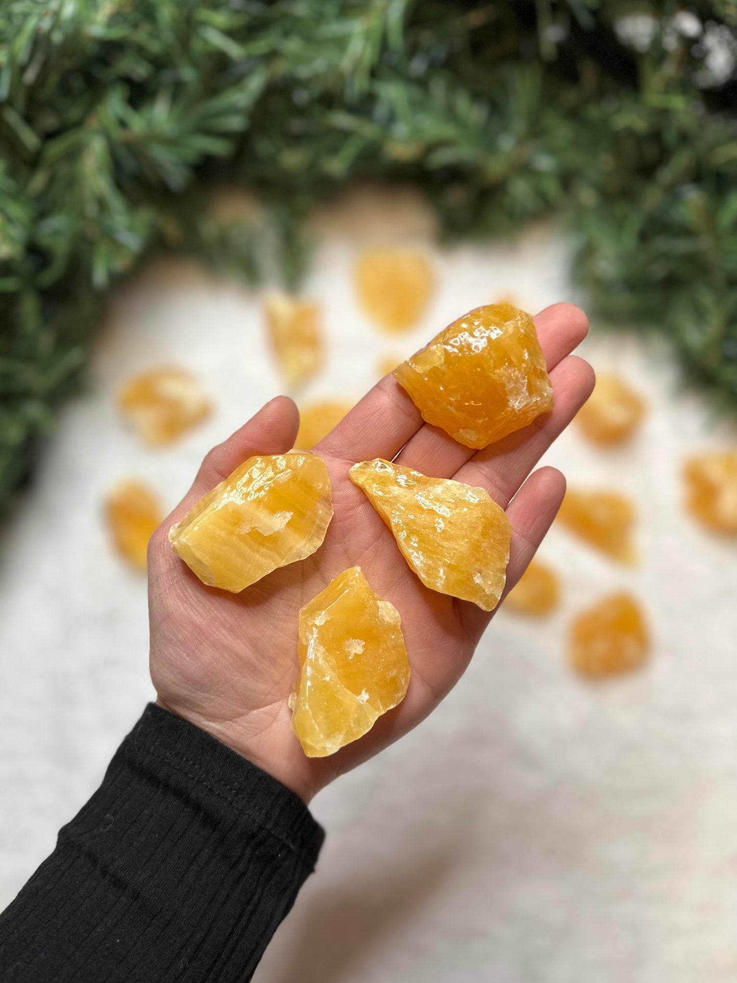 Golden Calcite Large Raw Chunk