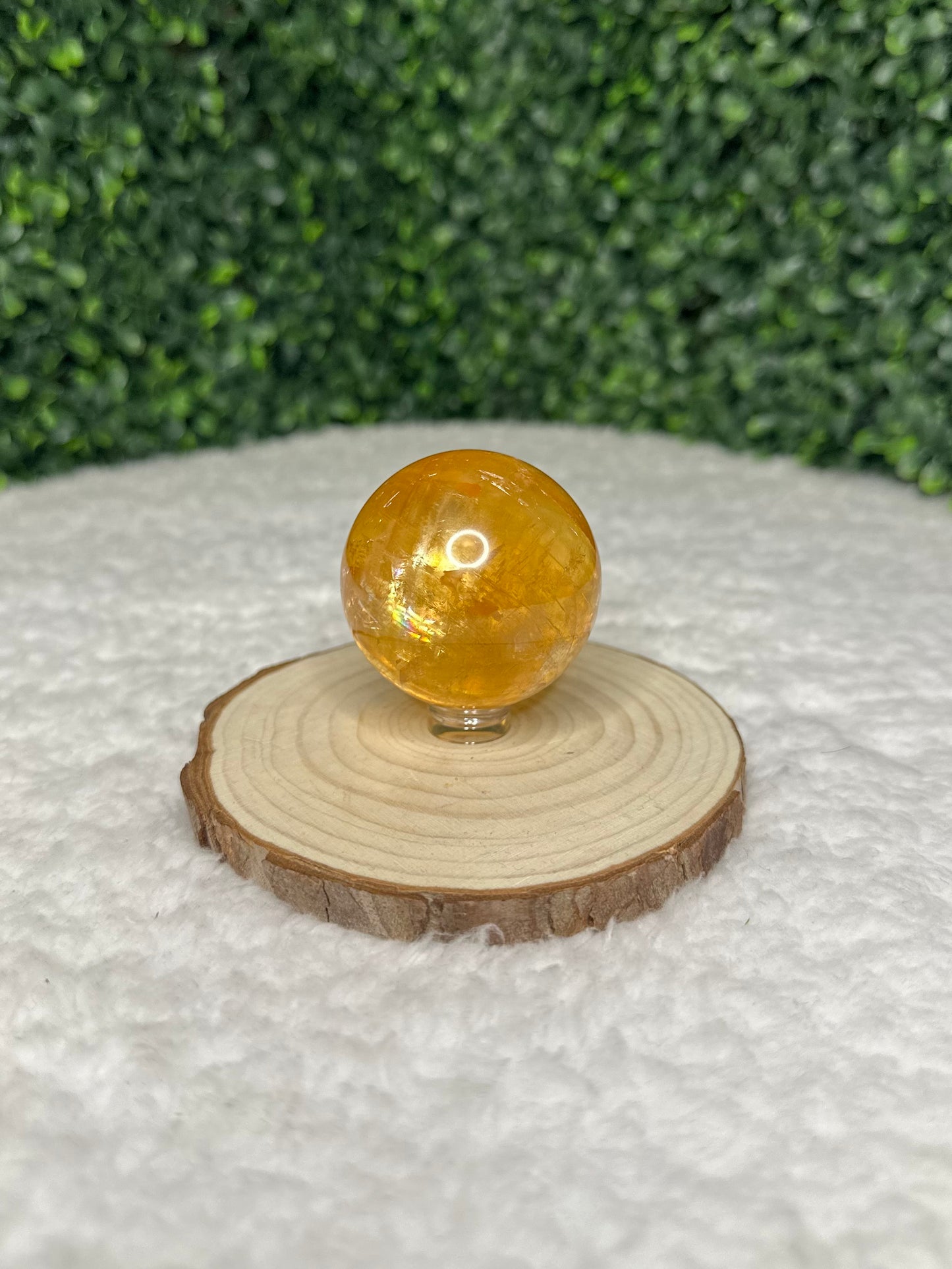Honey Calcite Sphere