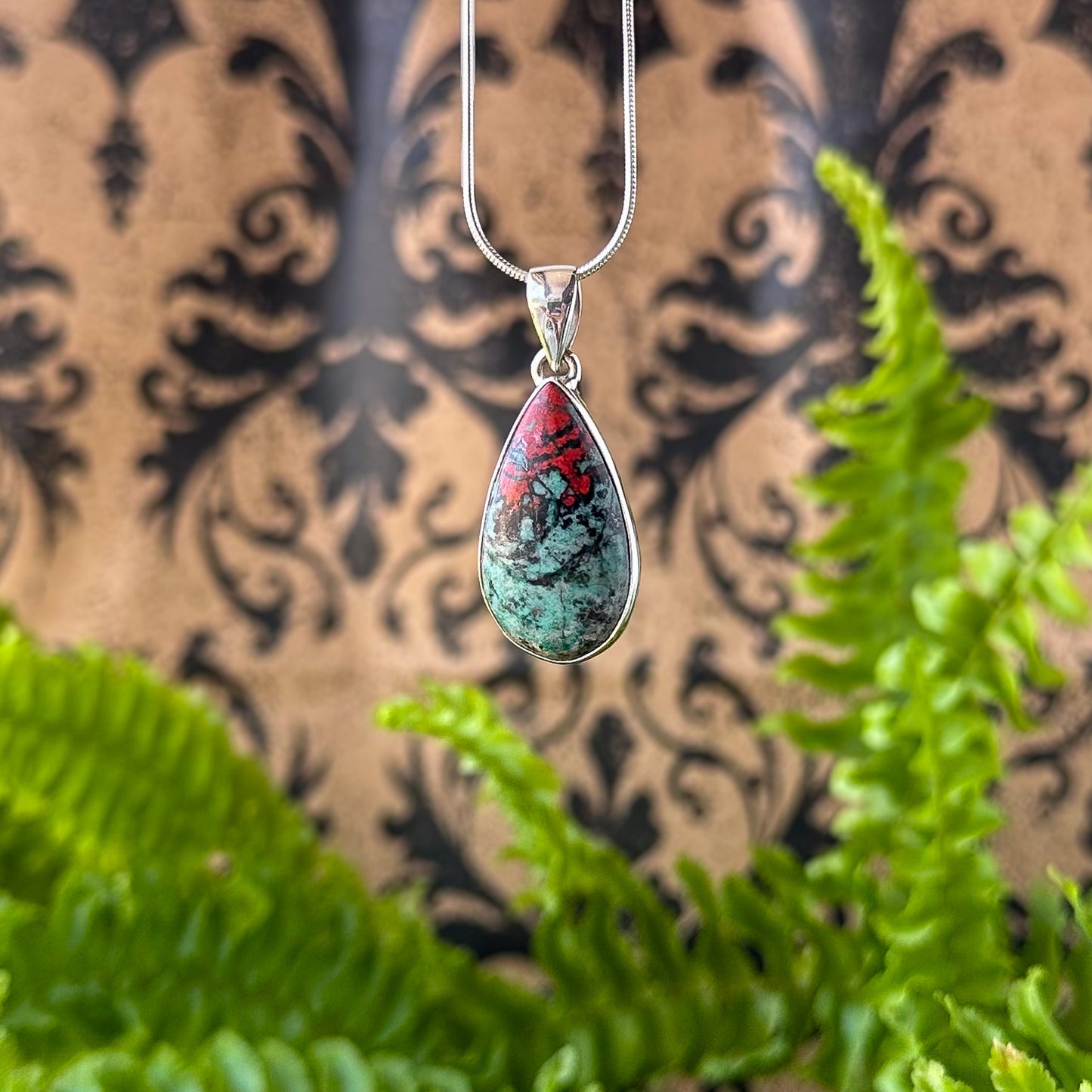 Cuprite Teardrop Pendant