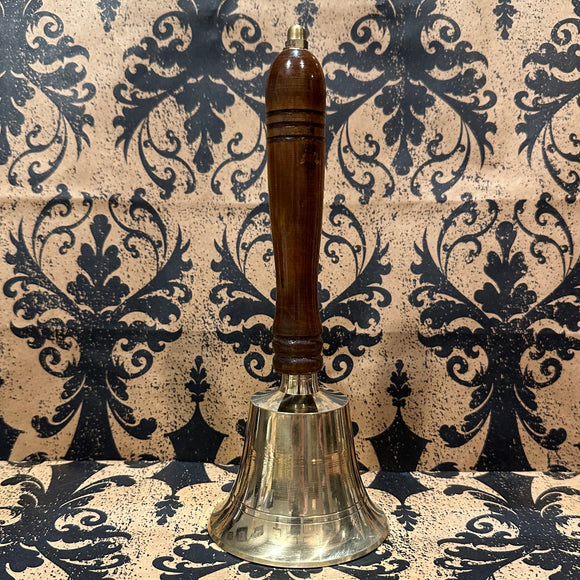 Brass Bell Wood Handle