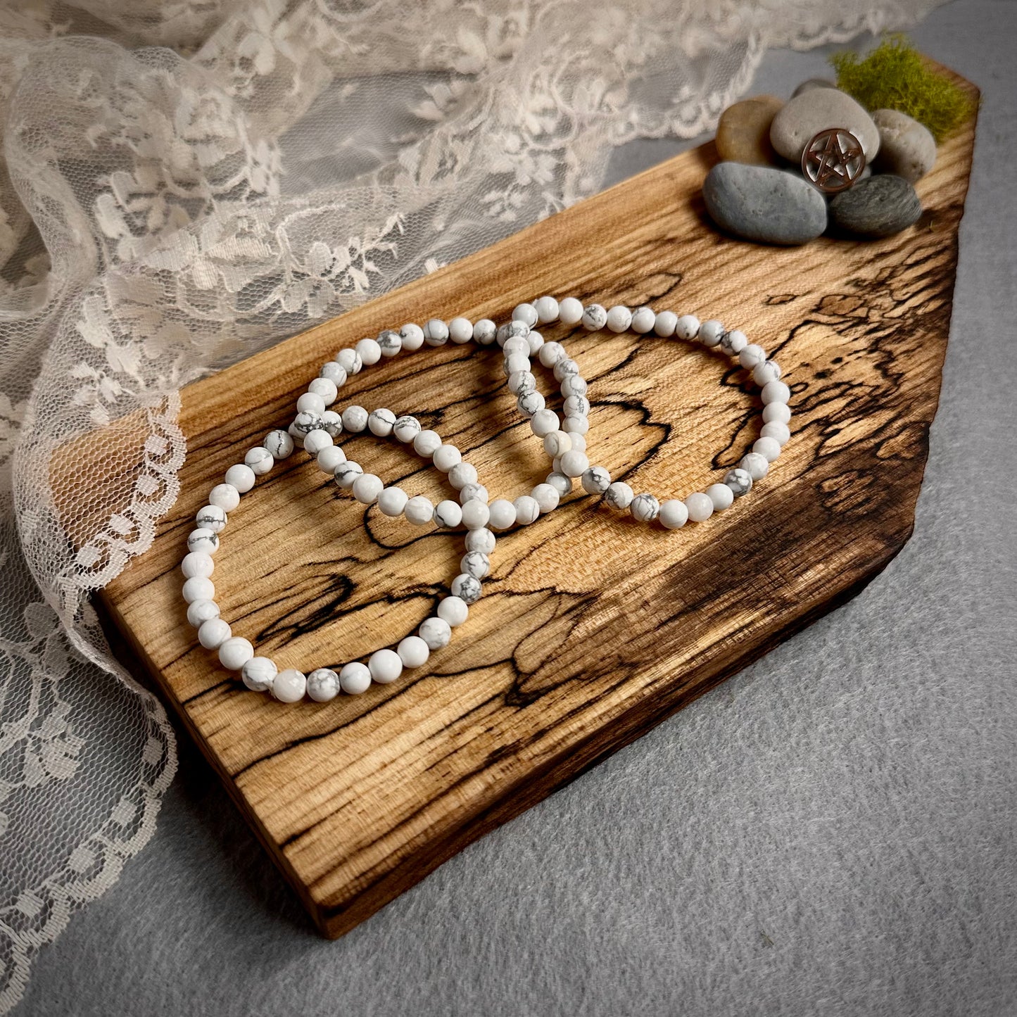 Howlite Stretch Bracelet