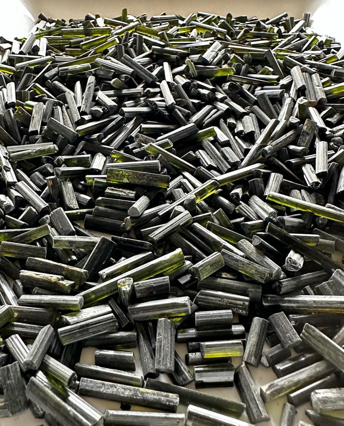 Green Tourmaline Needles