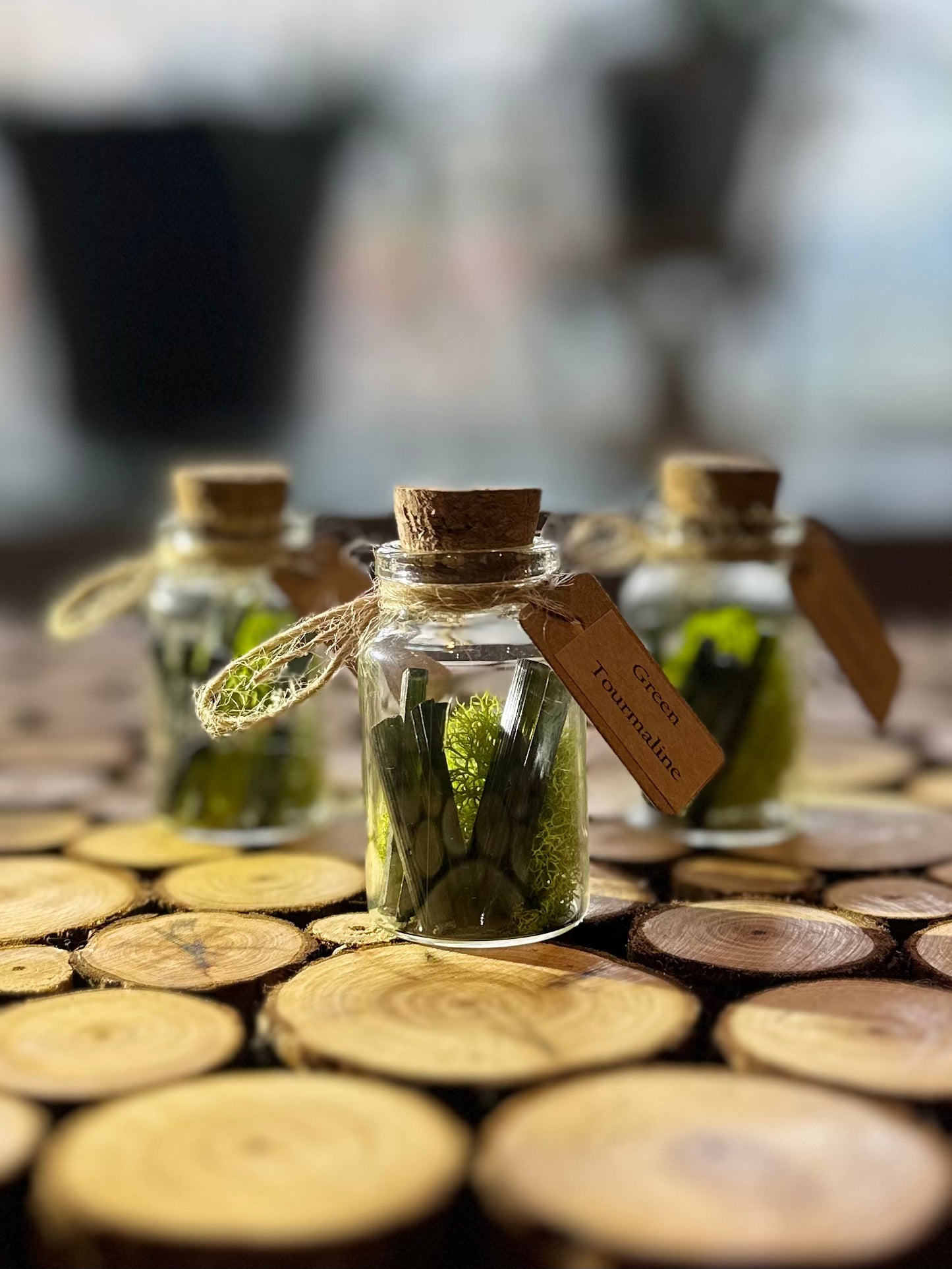 Green Tourmaline Needles