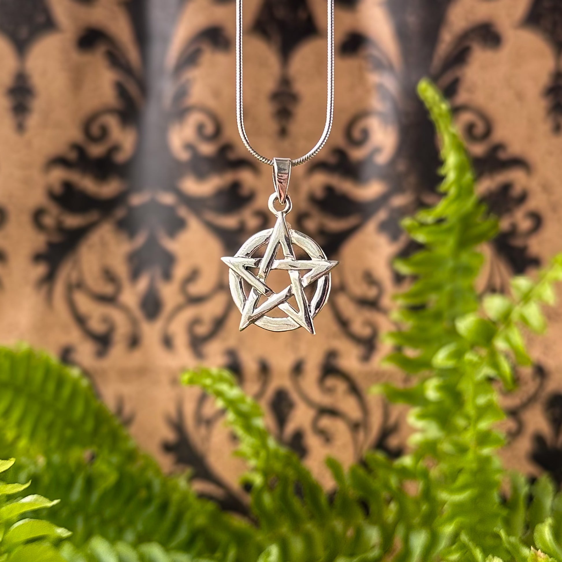 Sterling Silver Interwoven Pentacle Pendant