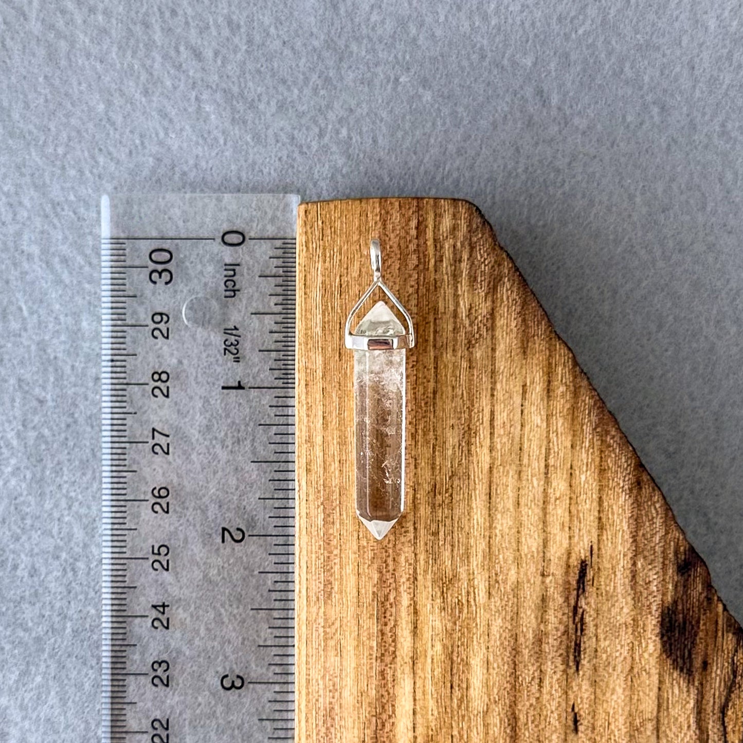 Clear Quartz Long Point Pendant