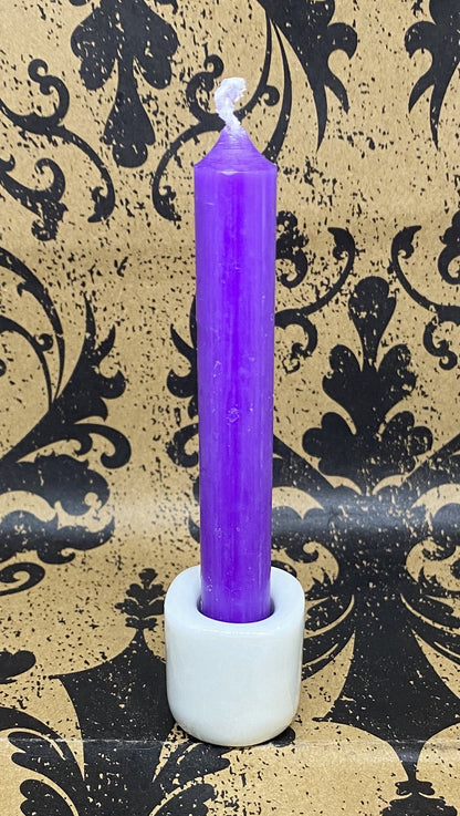 Spell Candle Holder - Plain White