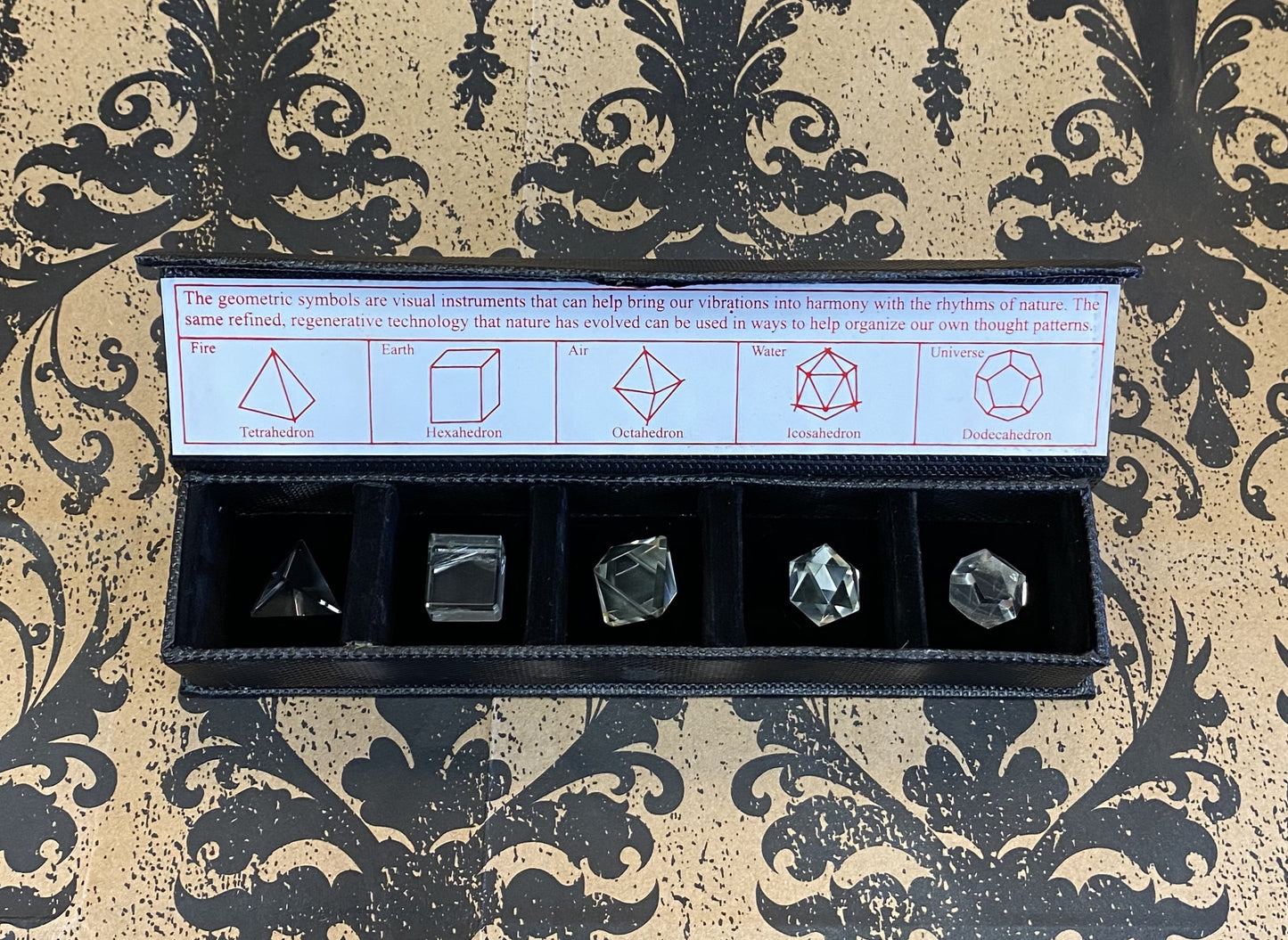 Sacred Geometry Set Clear Quartz