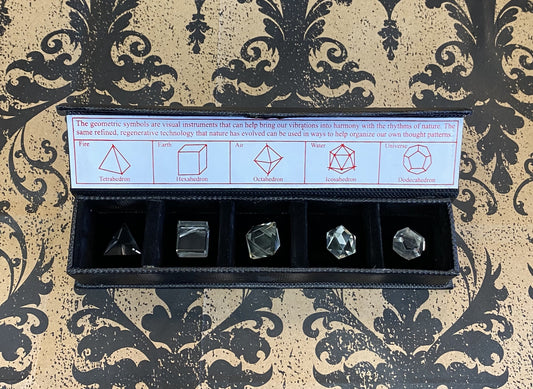 Sacred Geometry Set Clear Quartz