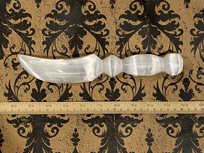Selenite Carved Blade - Large