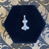 Pendant Sterling Silver Mjolnir with Bail