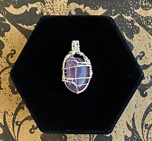 Pendant Sterling Silver Wire-wrapped Amethyst
