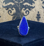 Ring Sterling Silver Lapis Lazuli Tear