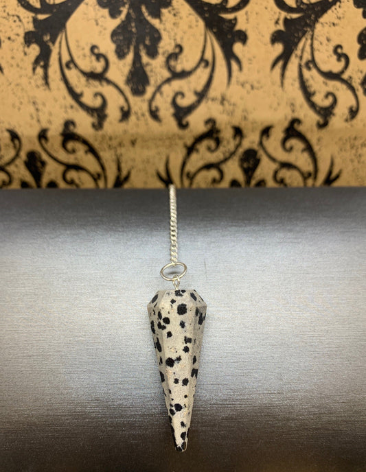 Dalmatian Jasper Pendulum