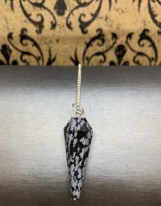 Pendulum Snowflake Obsidian